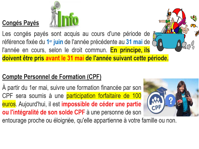 Infos CP/CPF